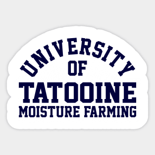 University of Tatooine Moisture Farming Sticker